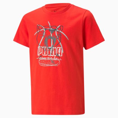 T-Shirt Puma Basketball Rot fér Junioren