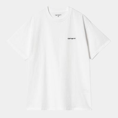 T-Shirt Carhartt Rundhals Bio-Baumwolle Weiß