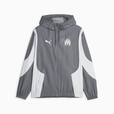 Jacke Puma Olympique Marseille Prematch Weiß