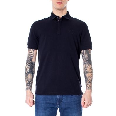 T-Shirt Armani Blau Logo Piccolo