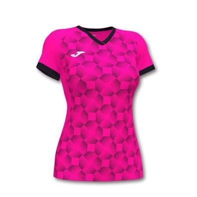 T-Shirt Joma Damen kurzarm V-Ausschnitt atmungsaktiv