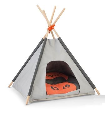 Beeztees Tipi Tent Mohaki Hundebett, Hundehöhle orange