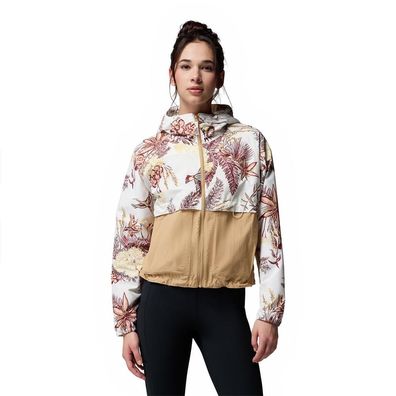 Jacke Columbia Spire Valley Bedruckte Windjacke Weiß