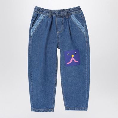 Hose Bobo Choses blaue Jeans aus Bio-Baumwolle