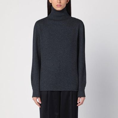 Rollkragenpullover Givenchy BW90RS4ZNC Dunkelgrau mit Kordelzug