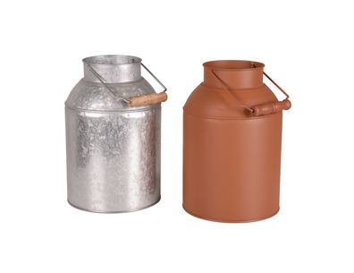 Deko-Milchkanne, 2-fach sortiert Schmiedeeisen