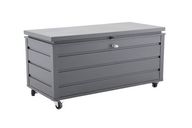 Kissen- / Aufbewahrungsbox MWH Odrio, Aluminium, grau matt