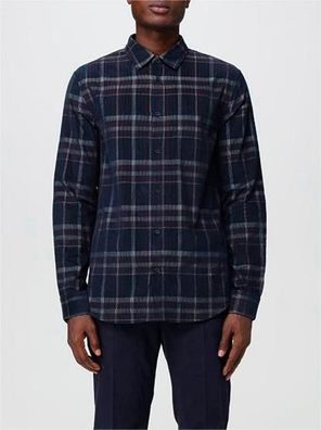 Hemd Armani kariert Navy Macro