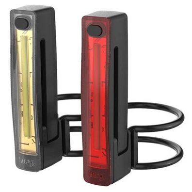 Fahrradbeleuchtung Knog Plus Twinpack USB wiederaufladbar schwarz