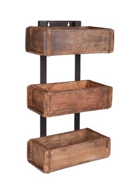 Deko-Regal Ziegelform Servare mit 3 Fächern