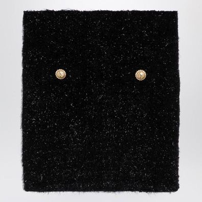 Minirock Balmain schwarz mit Knöpfen