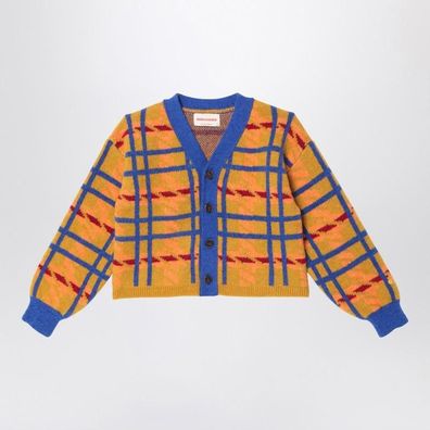 Cardigan Bobo Choses mit mehrfarbigem Madras-Karomuster