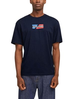 T-Shirt Jack & Jones Corp Graphic Blau