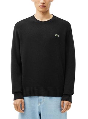 Pullover Lacoste schwarz, klassische Passform