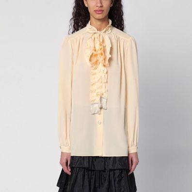 Hemd Valentino Crepe de Chine Beige
