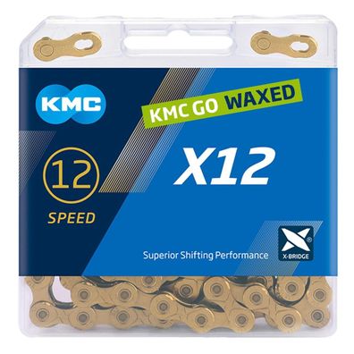 Fahrradkette KMC X12 Ti-N Wachsbeschichtet 126 Glieder