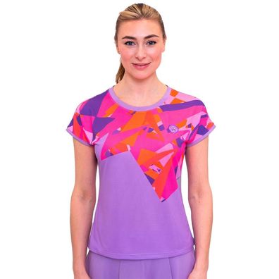 T-Shirt Bidi Badu Spike Capsleeve Lila Rosa