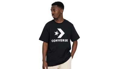 T-Shirt Converse Modelo Standard Fit Center FR Schwarz