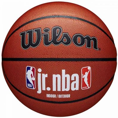 Basketball Wilson Jr NBA Fam Logo Indoor/Outdoor Orange