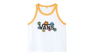 Top Vans Weiß mit floralem Muster