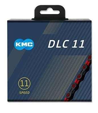 Fahrradkette KMC X11 DLC schwarz/rot