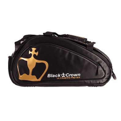 Padeltasche Black Crown Ultimate Pro 2.0 Schwarz und Gold