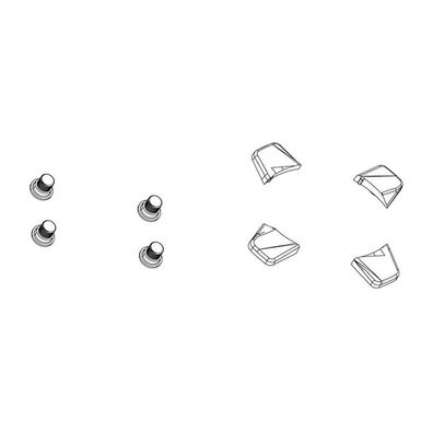 Schraubensatz Sram Red D1 Kit Aluminium schwarz