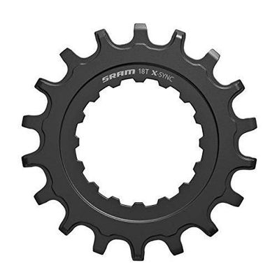 Kettenblatt SRAM X-SYNC fér Bosch Motoren, 18 Zähne, schwarz