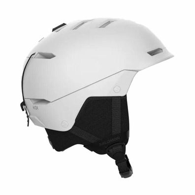 Skihelm Salomon Husk Weiß, Leicht und Beléftet