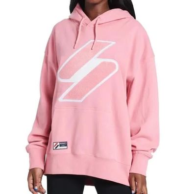 Sweatshirt Superdry Code Logo in Rosa fér Damen