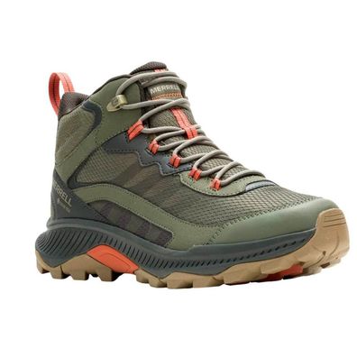Trekking Schuhe Merrell Speed Strike 2 Mid GTX wasserdicht olive
