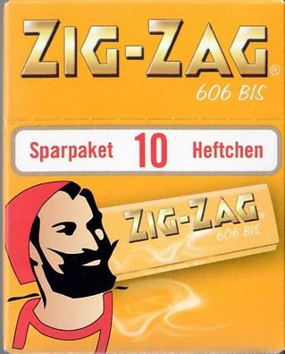 ZIG ZAG gelb No 606 Sparpaket 10x50 Blatt