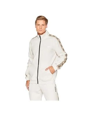 Gilet Guess Weiß mit durchgehendem Reißverschluss