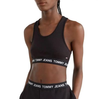 Dbardeur Tommy Hilfiger Logo WB Crop Top Schwarz