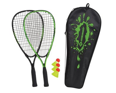 Speed Badminton Set Schildkröt 2 leichte Aluminium-Schläger