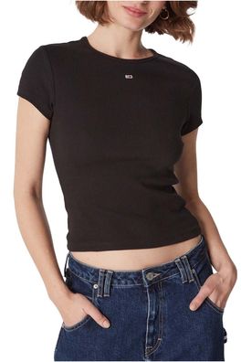 T-Shirt Tommy Hilfiger Mini Logo Flag Schwarz