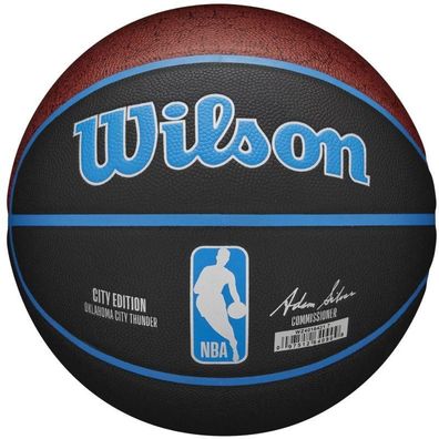 Basketball Wilson NBA Team City Größe 7 schwarz
