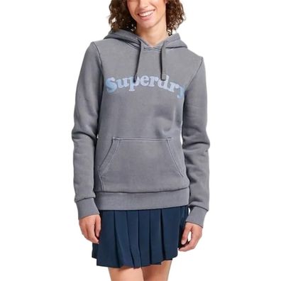 Sweatshirt Superdry Vintage Cooper Grau mit Kapuze
