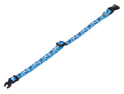 Nobby Hunde Halsband Mini L: 20 - 35 cm; B: 10 mm camo blau