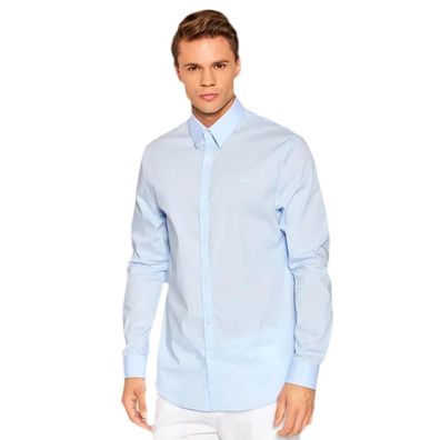 Hemd Guess Sunset Slim Fit Baumwolle Blau
