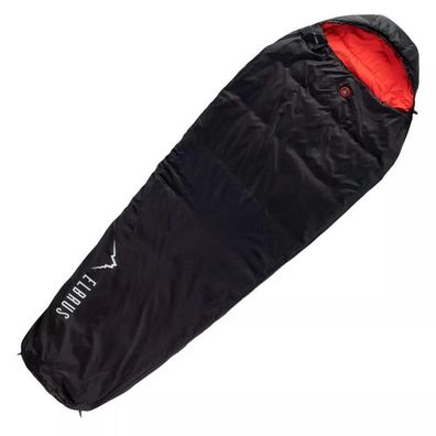 Schlafsack Elbrus Carrylight II schwarz, Mumienform, leicht