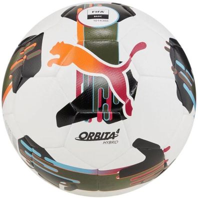 Fußball Puma Orbita 4 HYB Weiß Größe 5