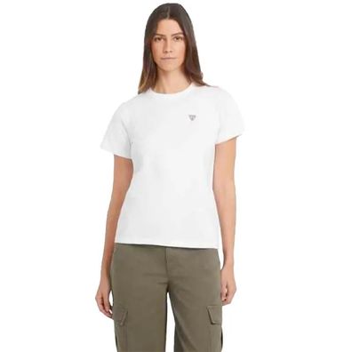 T-Shirt Guess Mini Triangle Weiß