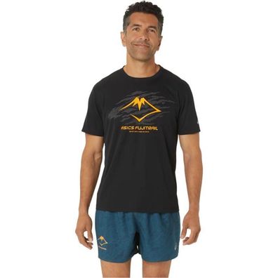 T-Shirt ASICS Fujitrail Logo SS Top schwarz