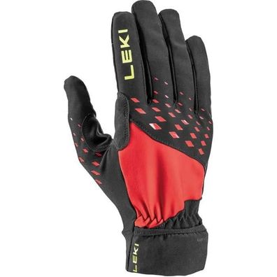 Wanderhandschuhe Leki Ultra Trail Strom schwarz-rot