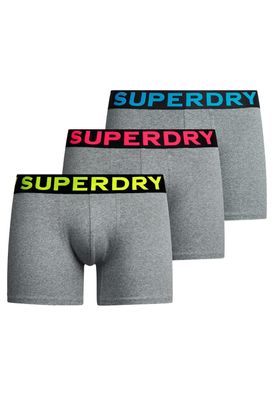 Boxershorts Superdry Boxer Triple Pack Grau