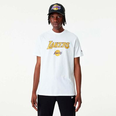 T-Shirt New Era NBA Los Angeles Lakers Weiß
