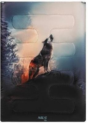 Schlafsack Nils Extreme NC3601 Wolf Schwarz Doppel- und Einzelanwendung