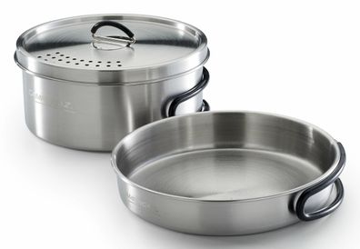 Camping-Kochset Campingaz Trekking Kit aus Edelstahl