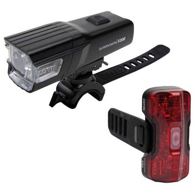 Fahrradbeleuchtung Zefal Supervision F200/R150 200/150 Lumen